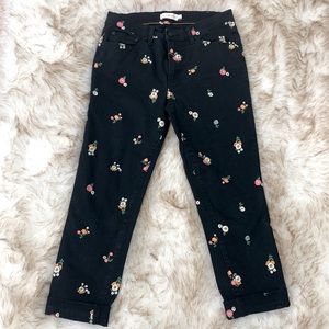 Tory Burch crop denim